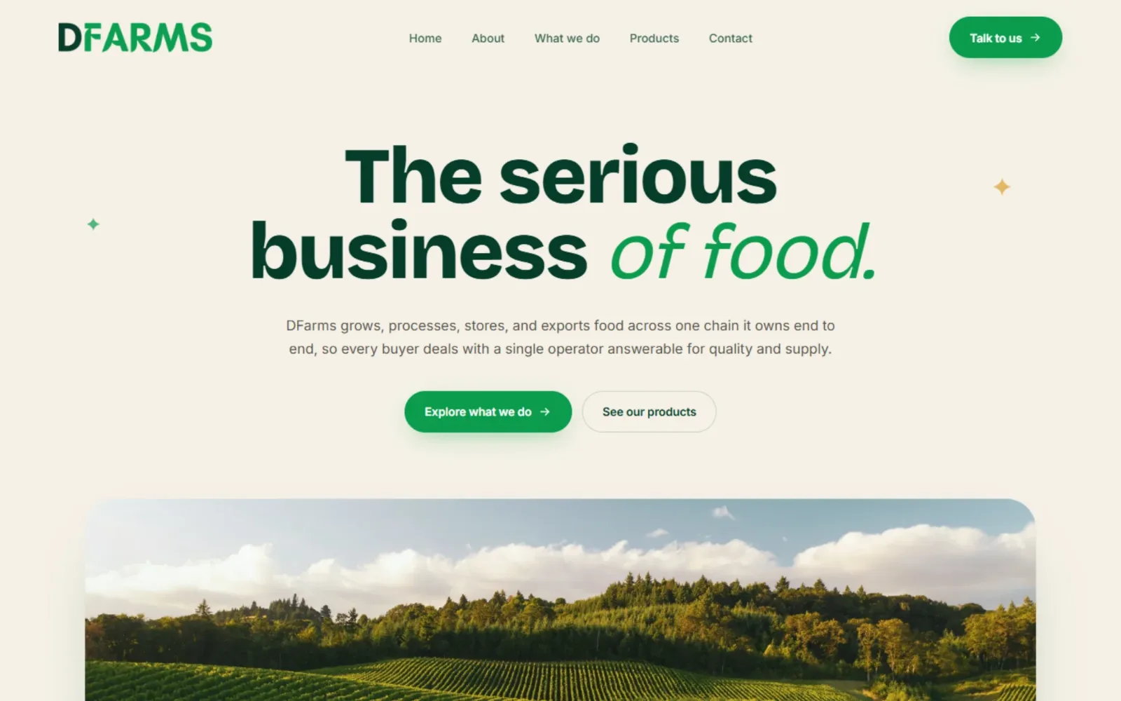 The DFarms website.